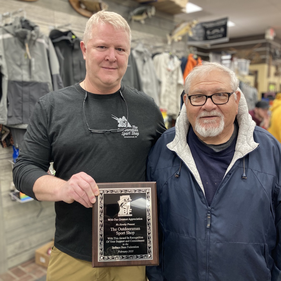 Thank you Outdoorsman Sports Shop Indiana Bass Federation